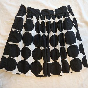 Banana Republic Marimekko Black and White polka dot skirt